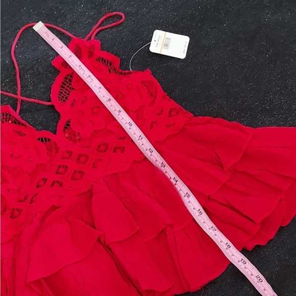 Free People NEW Adella Cami Red Small - Picture 9 of 9